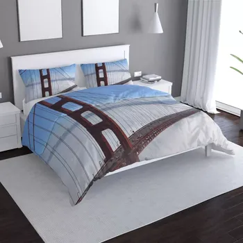 Povlečení Sablio Povlečení Golden Gate v mlze - 140x220 / 90x70