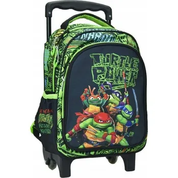Školní batoh na kolečkách Želvy Ninja Power, taška 30 cm