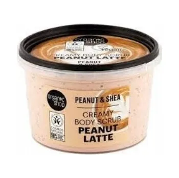 Tělový peeling ORGANIK SHOP Krémový tělový peeling Peanut Latte Arašídy, 250 ml