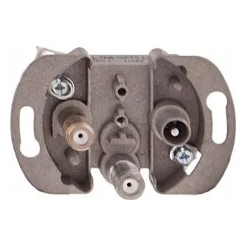 Elektrická zásuvka Anténní zásuvka nástěnná Kontakt-simon hnědá