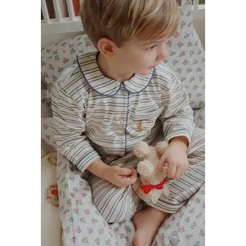 Dívčí pyžamo Dětské bavlněné pyžamo Konges Sløjd PIO SET GOTS KS104401.9BYA béžová 08X, vel. 122-128