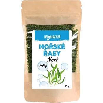 Sušená zelenina IPJ NATUR s.r.o. Mořské řasy Nori green vločky 20g IPJ NATUR 5000