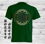 panske-levne-bavlnene-tricko-digi-potisk-keltsky-kruh-triskel Barva: Bottle green - lahvově zelená, velikost: 128