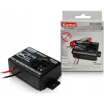 Odpuzovač zvířat KEMO M100N autoalarm proti kunám 12V ultrazvukový