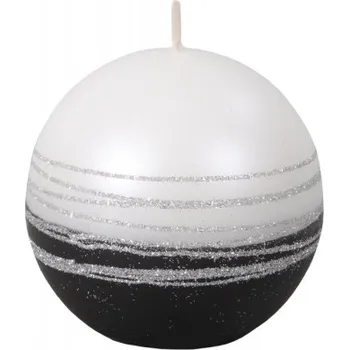 Svíčka LUMINA SILVER KOULE d8cm