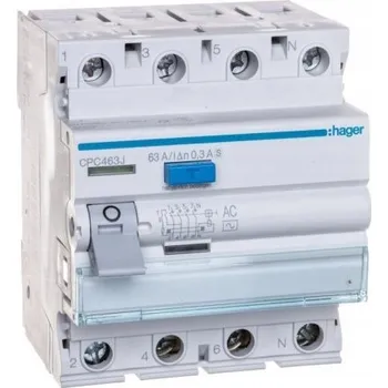 Proudový chránič Proudový chránič Hager 230 V IP20 63 A