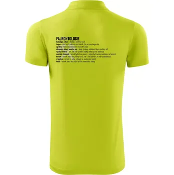 Pánská košile FAJRONTOLOGIE - Polokošile Victory sportovní (dresovina) - 2XL ( Limetková )