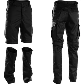 Pánské kalhoty Kapsáče trekové s odepínacími nohavicemi Mil-Tec BDU Zip-Off Černé XXL