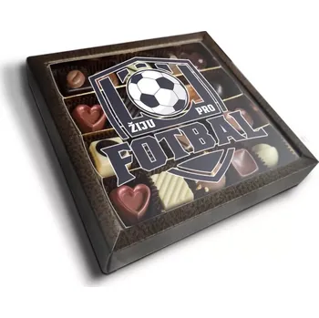 Bonboniéra Sablio Pralinky Žiju pro fotbal - 20 ks pralinek