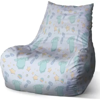 Sedací pytel Sablio Sedací vak Bean Dětské oblečky - 100 x 90 x 45 cm