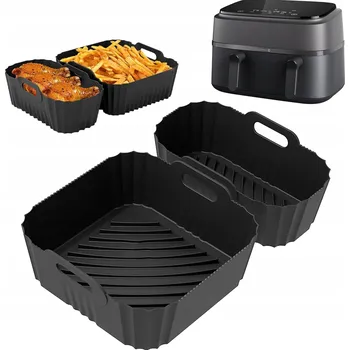 Příslušenství pro fritézu 2x SILIKONOVÁ FORMA DO HORKOVZDUŠNÉ FRITÉZY ORGANIZÉR AIR FRYER PHILIPS