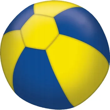 Balónek Barevné modré fóliové balónky ve tvaru kuličky, 3 ks, 27,5 cm