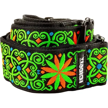 Kytarový popruh Dunlop JH26 Hendrix Blacklight Fillmore Green Kytarový pás (Jako nové)