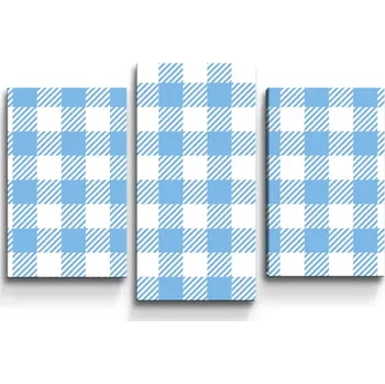 Obraz Sablio Obraz - 3-dílný Košilový vzor - 75x50 cm