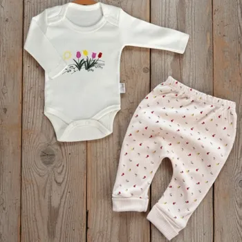 Kojenecké oblečení 2dílná dětská souprava – body a tepláčky Lale 56/62 ( 0-3 m)