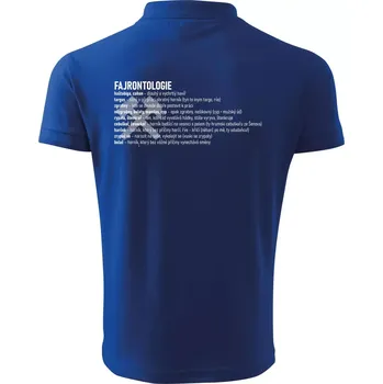 Pánská košile FAJRONTOLOGIE - Polokošile pánská Pique Polo 203 - 5XL ( Královská modrá )