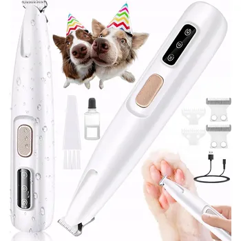 Kosmetika pro psa VELMI TICHÝ BEZDRÁTOVÝ STŘÍHACÍ STROJEK TRIMMER NA TLAPKY PRO KOČKY PSY