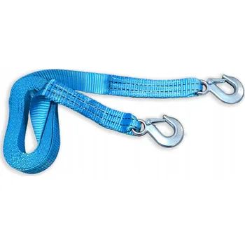 Tažné lano Silné tažné lano popruhové 2500 kg 4,5 m háky tažné lano popruh