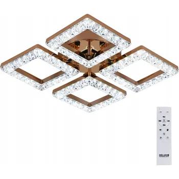 STROPNÍ SVÍTIDLO glamour zlatá závěsná LUSTR STROPNÍ SVÍTIDLO LED + DÁLKOVÝ OVLADAČ