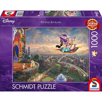 Puzzle Puzzle 1000 dílků Schmidt PQ THOMAS KINKADE Aladin DISNEY