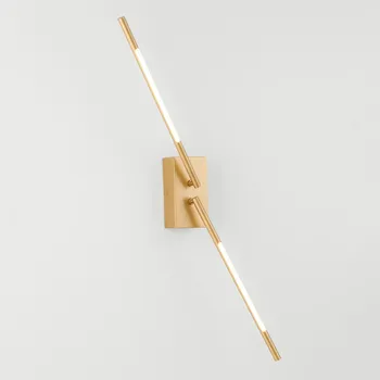 Nástěnné svítidlo NOVA LUCE nástěnné svítidlo RACCIO zlatý kov akryl LED 9,2W 230V 3000K IP