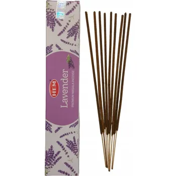 Vonná tyčinka Dlouhé přírodní vonné tyčinky LEVANDULE 15g HEM