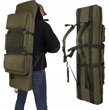 Příslušenství pro sportovní střelbu Dvojitý obal na dlouhou zbraň pušku Mil-Tec 106 cm zelený olive drab
