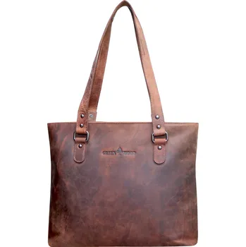 Kabelka Dámská kožená kabelka Greenwood Olivia hnědá