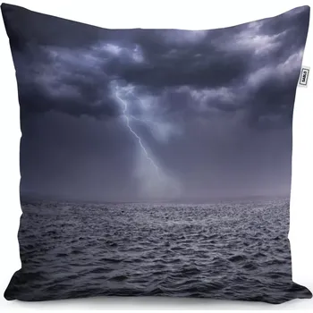 Polštář Sablio Polštář Bouře nad mořem - 40x40 cm