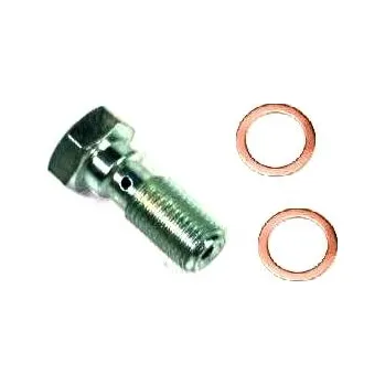 Brzdová hadice FIAT 126p - ŠROUB BRZDOVÉ HADICE + PODLOŽKY