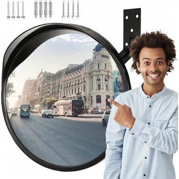 Zrcadlo LUSTERKO WYPUKŁE DO RUCHU Silniční vypouklé zrcadlo, bezpečnostní ZRCADLO pro garáže