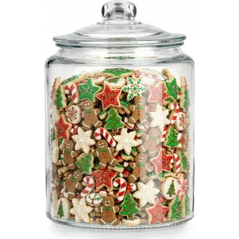 Sklenice Sklenice VELKÁ ZAVAŘOVACÍ SKLENICE skleněná nádoba na sušenky perníky sypké výrobky 6L