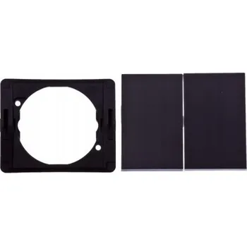 vypínač Dvojitý vypínač Klasik Hager černý 14357006