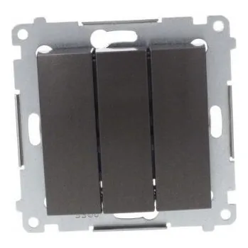 vypínač Trojitý vypínač Kontakt-simon DW31.01/48 antracit