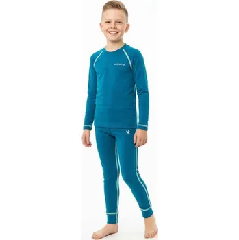 Dětské termoprádlo Klimatex ROKI pro kluky – funkční set na zimu Velikost: 110/116, Barva: Smaragdová