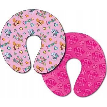 Polštář Cestovní polštář růžový - Tlapková patrola