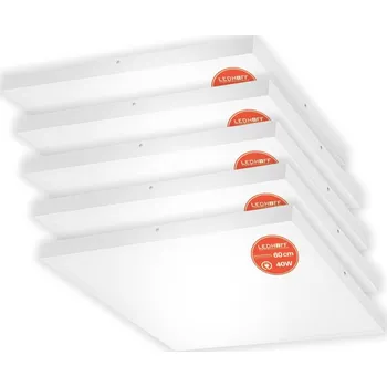 Stropní Svítidlo Ledhoff čtvercová 60 x 60 cm bílá