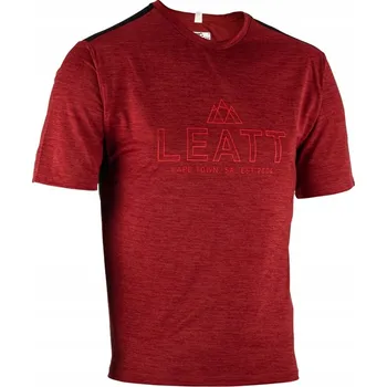 Cyklistické oblečení LEATT CYKLISTICKÝ DRES MTB TRAIL 1.0 JERSEY LAVA BORDOVÁ VELIKOST XXL