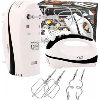 Adler AD 4205 Ruční šlehač Černý, Bílý 300 W