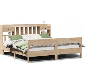 Postel Dřevěná manželská postel VidaXL 180x200 cm borovice