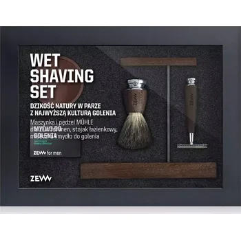 Péče o vousy Zew sada na holení MEN WET shaving SET