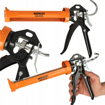 Vytlačovací pistole Pistole vytlačovací na silikon akryl lepidlo kartuše hmoty 300 WOKIN 5 MINCÍ!