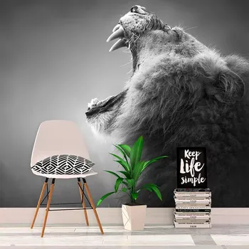 Tapeta Sablio Tapeta Řvoucí lev - 125x75 cm