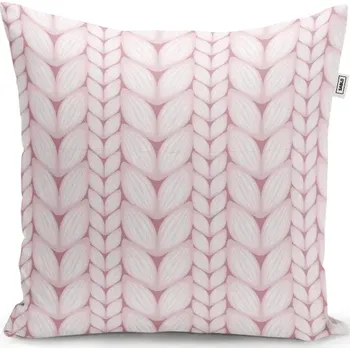 Polštář Sablio Polštář Starorůžové pletení - 50x50 cm