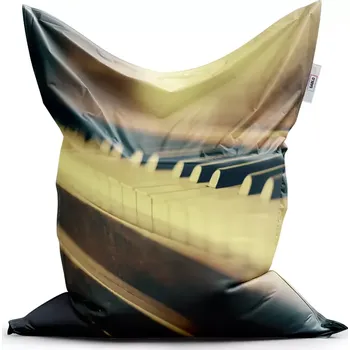 Sedací pytel Sablio Sedací vak Classic Klávesy klavíru - 150x100 cm