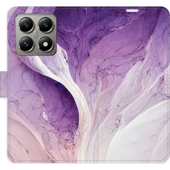 Pouzdro na mobilní telefon Flipové pouzdro iSaprio - Purple Paint - Xiaomi 14T