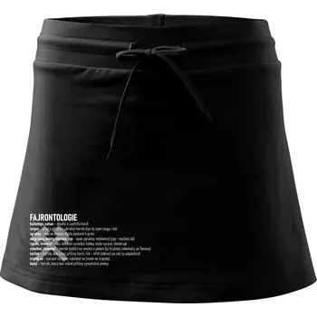 Dámská sukně FAJRONTOLOGIE - Sportovní sukně - two in one - XL ( Černá )