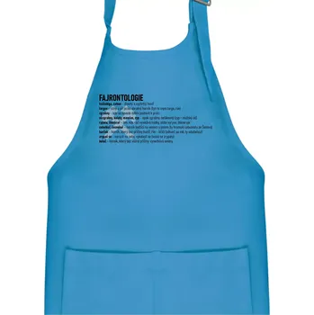 Kuchyňská zástěra FAJRONTOLOGIE - Dětská zástěra na vaření - Univerzální velikost ( Světlý tyrkys )
