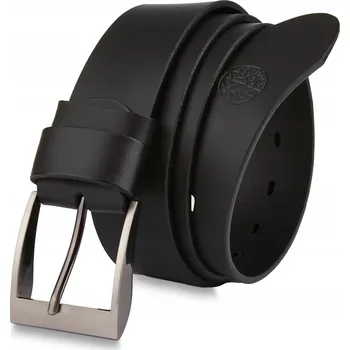 Opasek Kožený opasek Betlewski černý klasický 110 cm, šířka 3,9 cm
