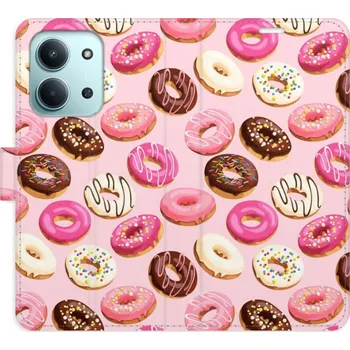 Pouzdro na mobilní telefon Flipové pouzdro iSaprio - Donuts Pattern 03 - Xiaomi Redmi 15C